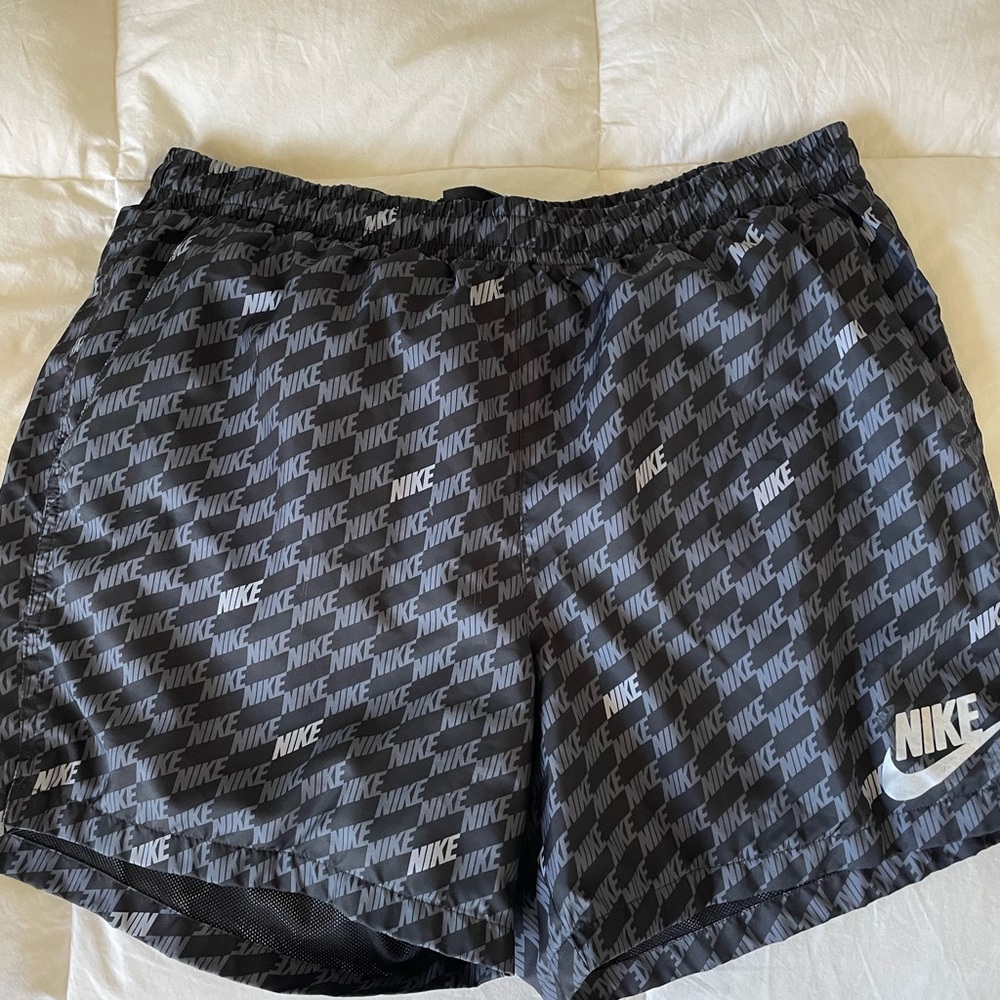 Nike Black and Gray Athletic Shorts
